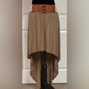 Rue 21 skirt with attached belt. Size medium